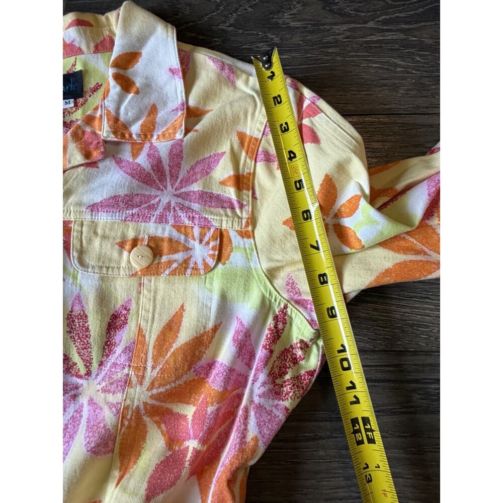 Y2k Ala Carte Floral Jacket Grandma Core Retro Mod Dopamine Momcore Size M View 6